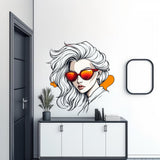 Product gallery view of Cool Girl Wall Decal.