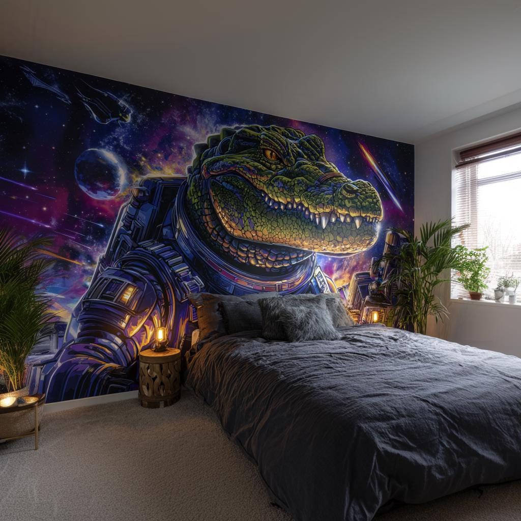 Product gallery view of Space Wallpaper Decal.
