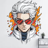 Alternate product view of Anime Wall Decal Male Character.