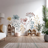 Product gallery view of Floral Line Art Wall Decal.