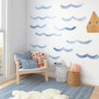 Product view of Ocean Wave Wall Decals.