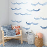 Additional product view of Ocean Wave Wall Decals.
