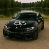 Alternate product view of Honeycomb Hood Car Decal.