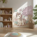 Alternate product view of Cute Unicorn Wall Decal.