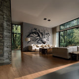 Alternate product view of Cat Face Wall Decal.