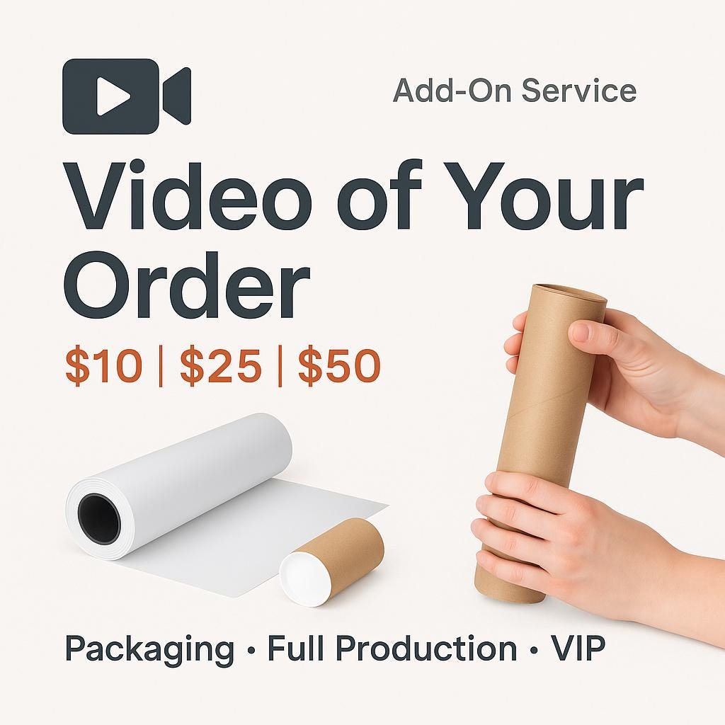 Alternate product view of Video of Your Order.