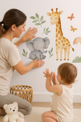Product view of Jungle Animal Wall Decals for Nursery.