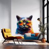Product gallery view of Cool Cat Wall Decal.
