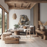 Alternate product view of Pallas Cat Wall Decal.