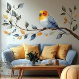 Alternate product view of Bird on Branch Wall Decal.