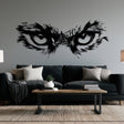 Pallas Cat Eyes Wall Decal displayed in a room setting.