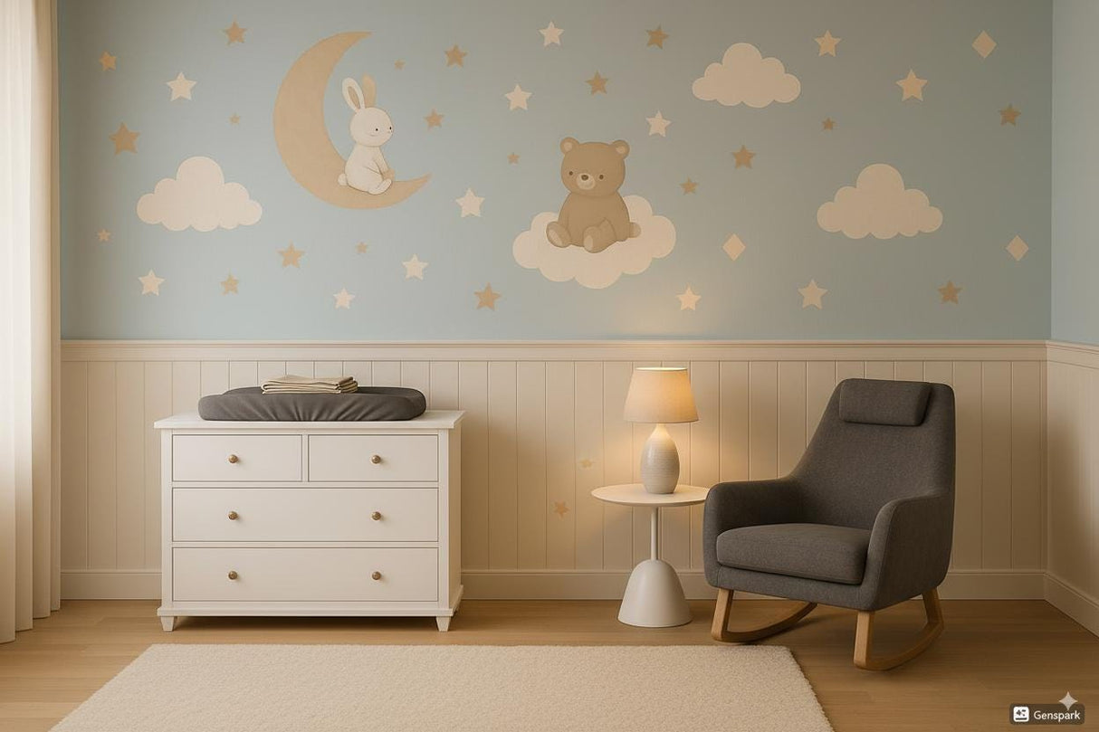 Product gallery view of Nursery Wall Decal Set.