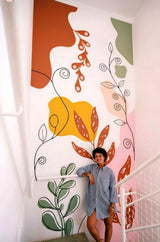 Product gallery view of Abstract Botanical Wall Decal.