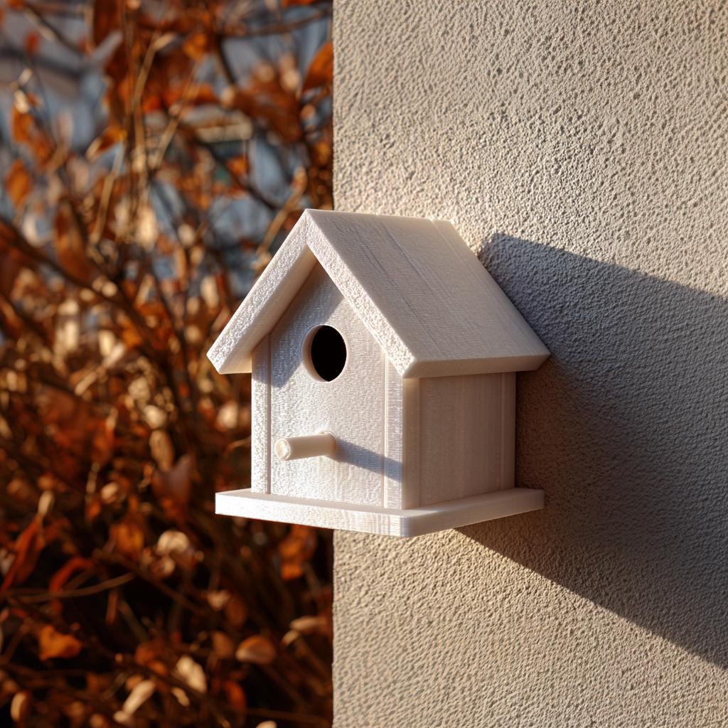 Product gallery view of 3D Printed Minimal Hidden Storage Birdhouse.