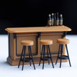 Product view of 1:12 Miniature Bar Counter Set.