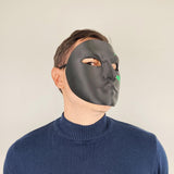 Alternate gallery view of 3D Printed Black Full Face Cosplay Mask.