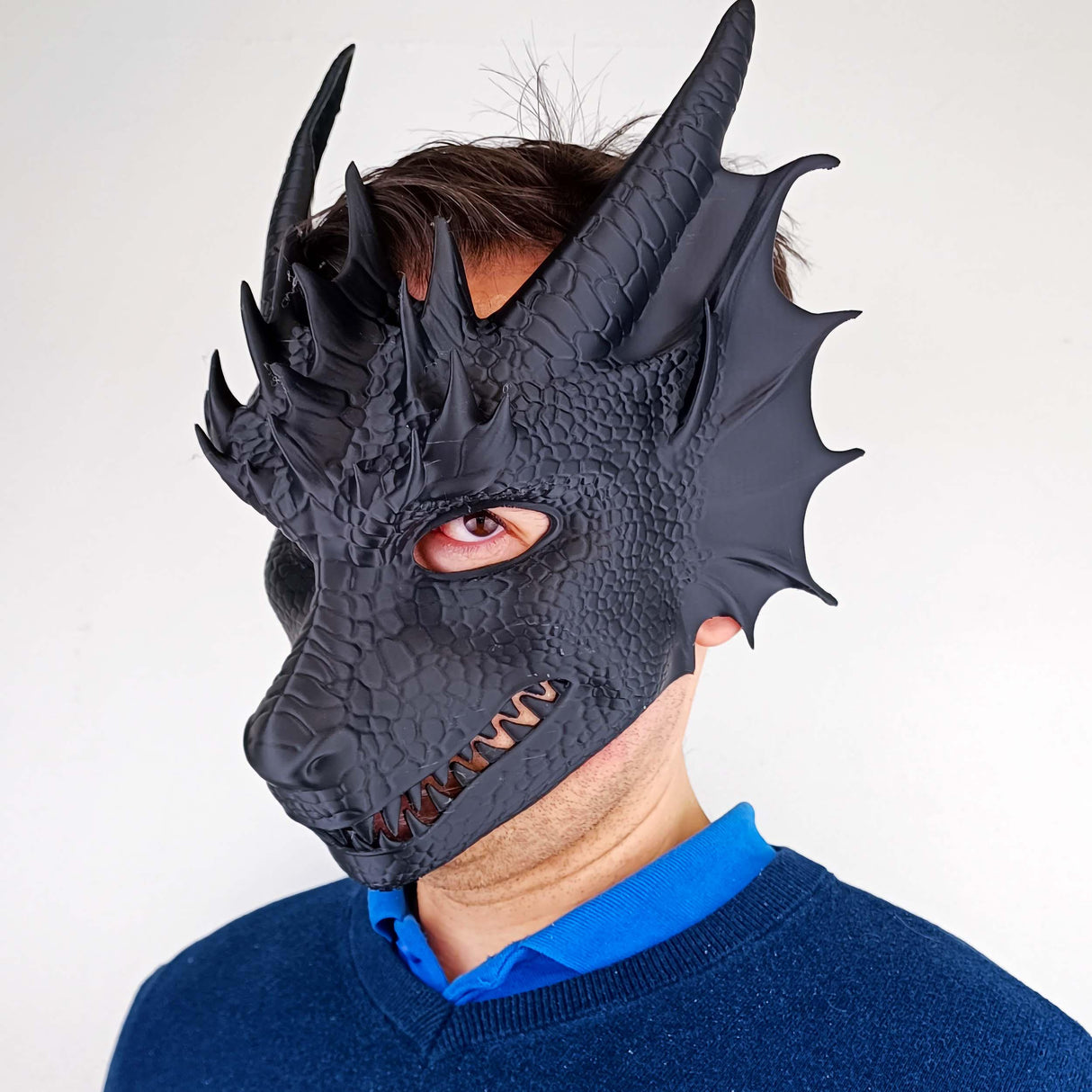 Additional product view of 3D Printed Dragon Mask.
