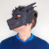Product detail view of 3D Printed Dragon Mask.