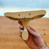 Additional product presentation of 3D Printed Mushroom Wall Shelf.