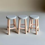 Alternate product presentation of 3D Printed 1:12 Bar Stool Set of 3.