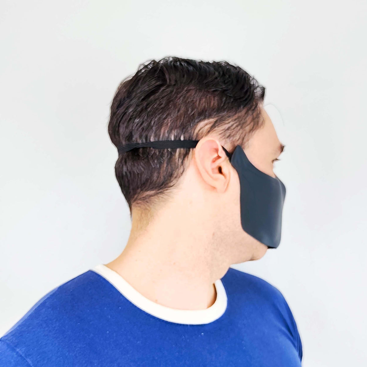 Product gallery view of 3D Printed Futuristic Half Mask.
