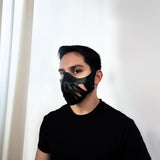 Product gallery view of 3D Printed Futuristic Warrior Face Mask.