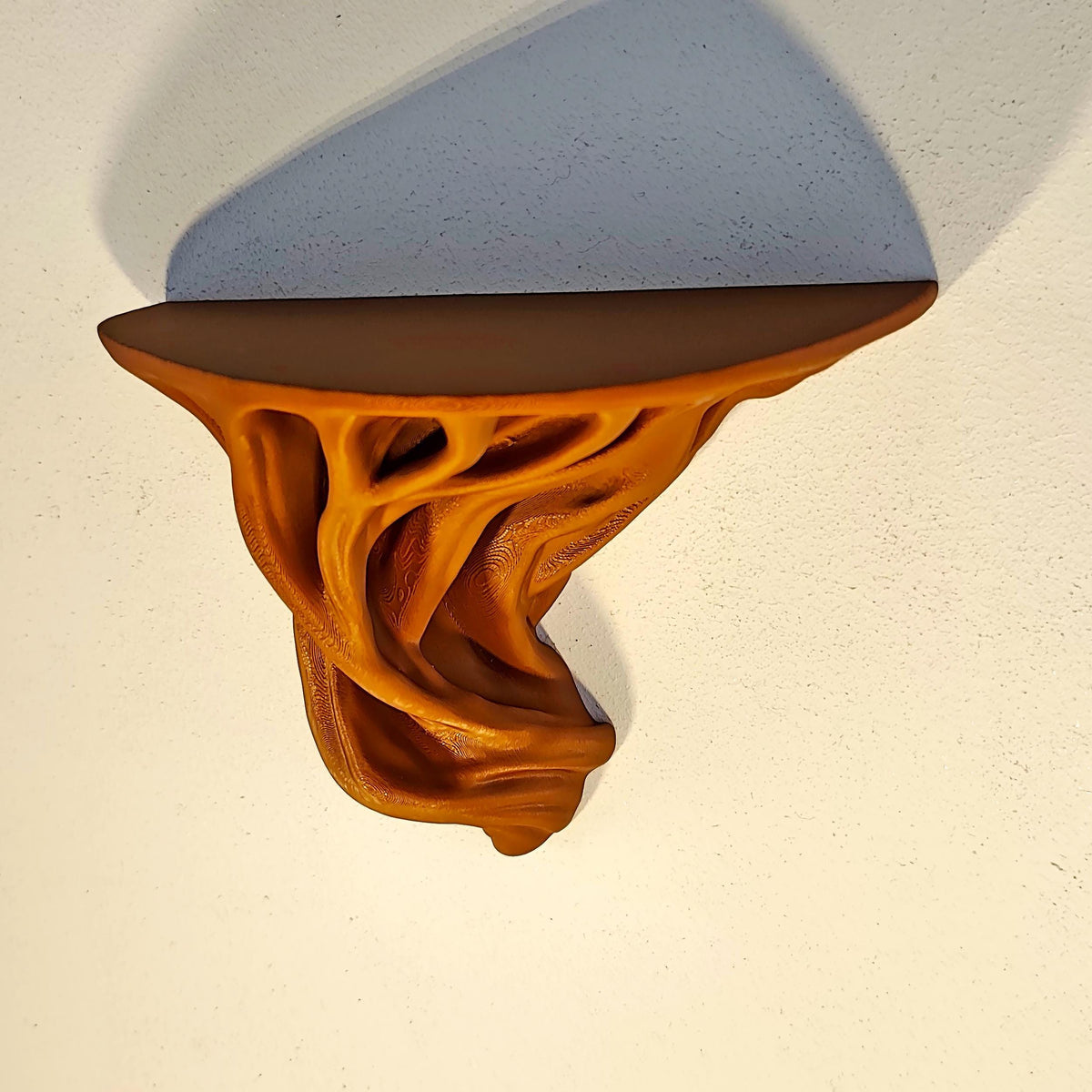 Alternate gallery view of 3D Printed Tree Root Wall Shelf.