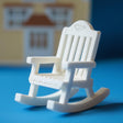 Miniature Rocking Chair | 3D Printed Dollhouse Furniture | 1:12 Scale Wooden-Style Rocker