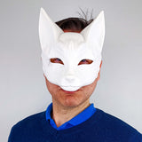 Additional product view of 3D Printed Japanese Kitsune Fox Mask.