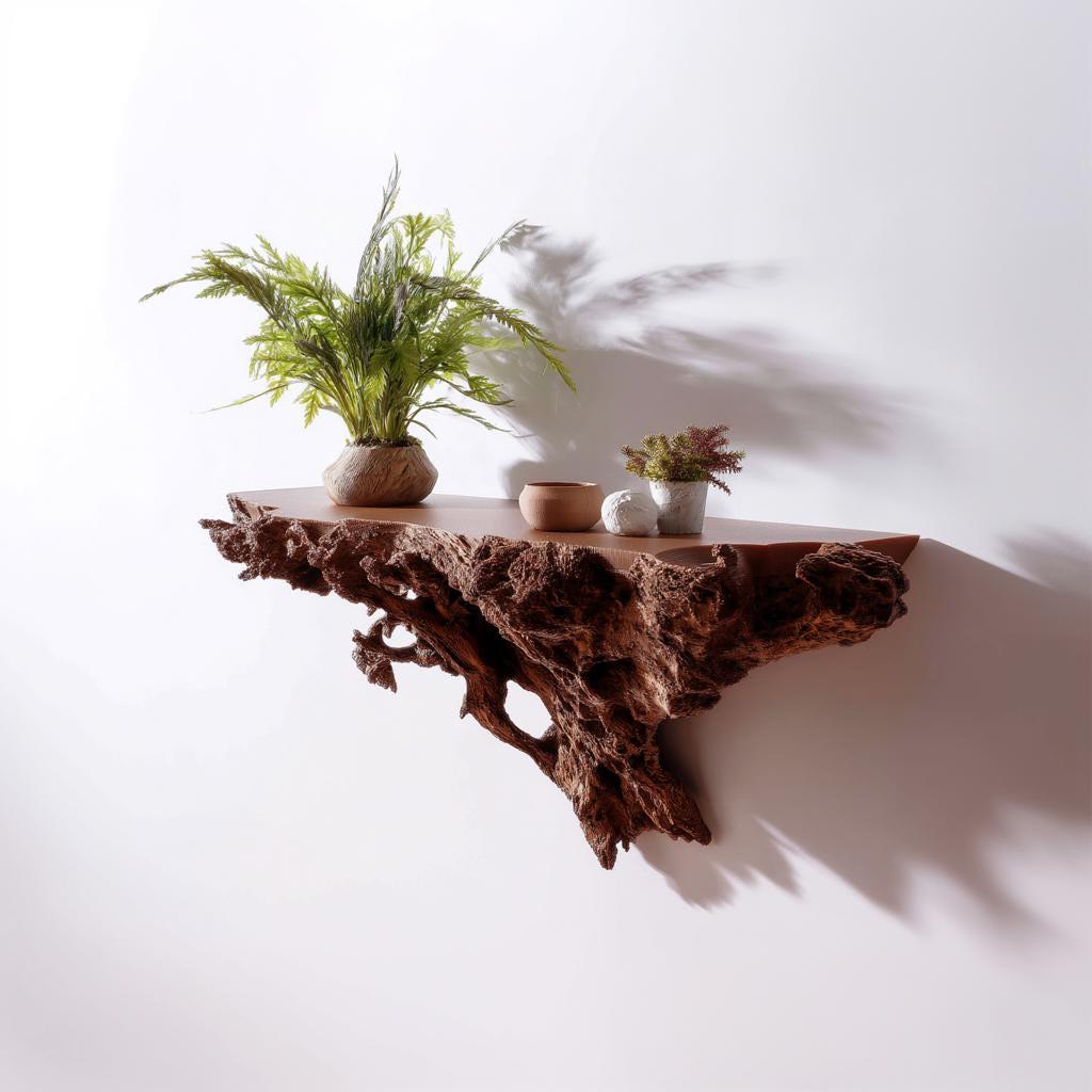 Alternate gallery view of 3D Printed Tree Root Shelf.