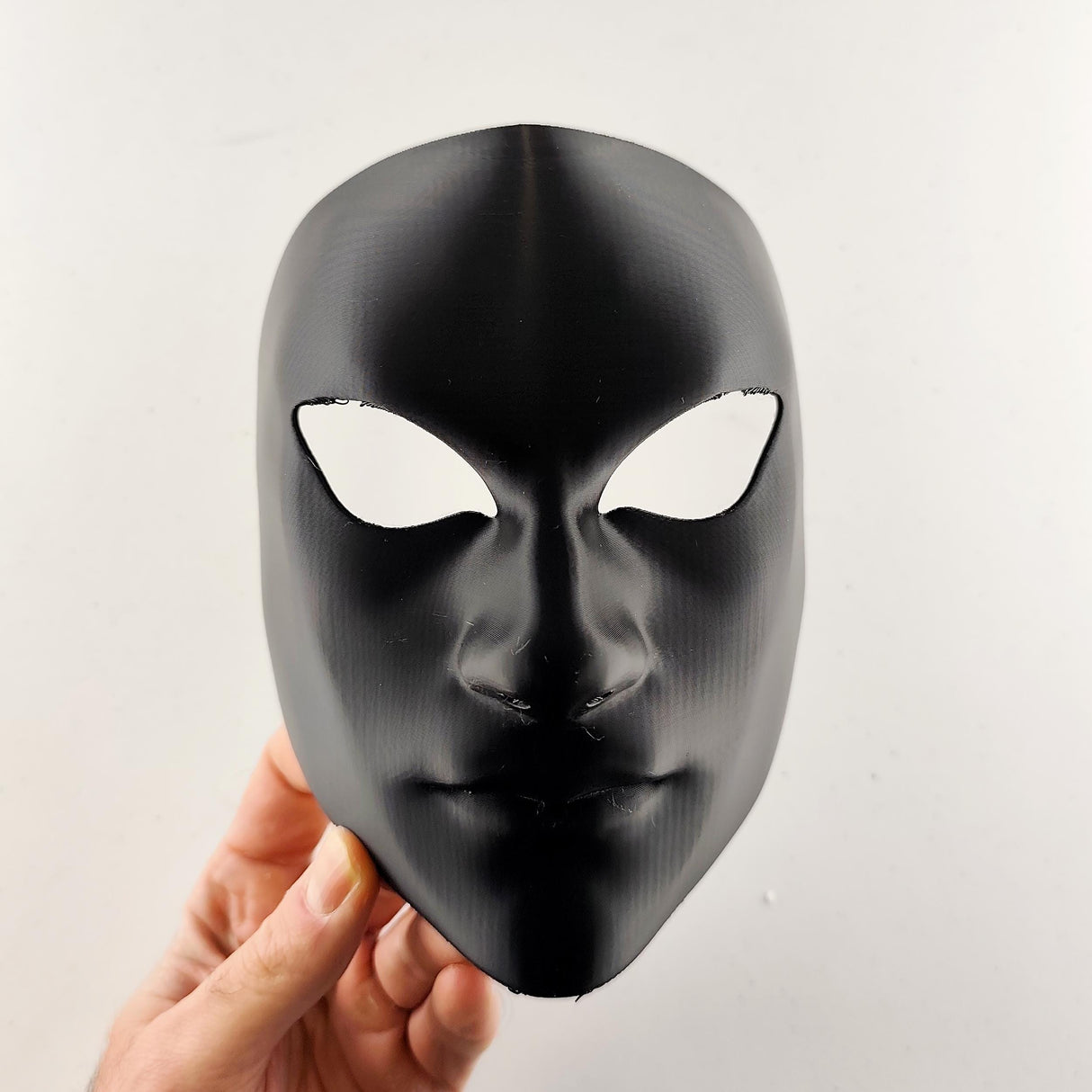 Product gallery view of 3D Printed Faceless Phantom Cosplay Mask.