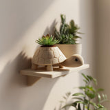 Product gallery view of 3D Printed Turtle Wall Planter Shelf.