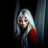 Product detail view of Fox Spirit Cosplay Japanese Folklore Mask.