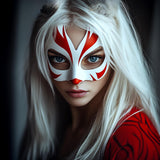 Alternate product presentation of Fox Spirit Cosplay Japanese Folklore Mask.