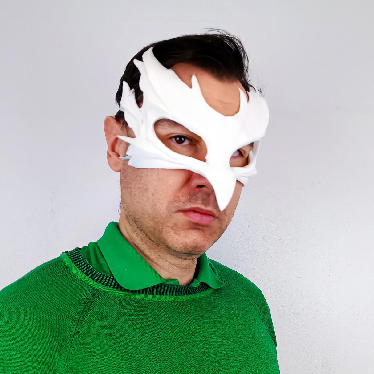 Additional product view of 3D Printed Bird Mask.