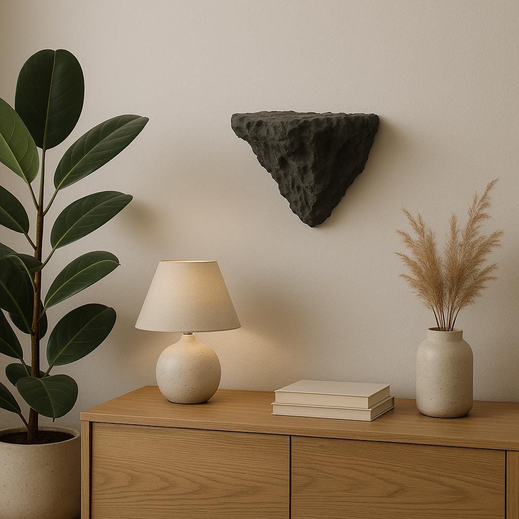 Alternate product view of 3D Printed Rock Wall Shelf.