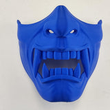 Additional product view of 3D Printed Oni Samurai Half Face Mask.