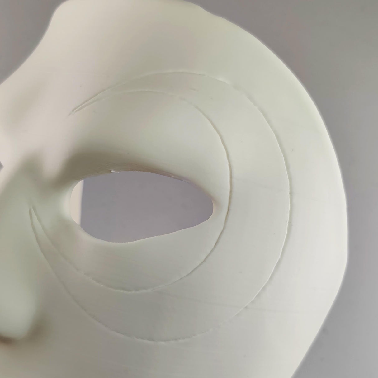 Product gallery view of 3D Printed Sculpted Full Face Craft Mask.