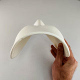 Product presentation view of 3D Printed Sculpted Full Face Craft Mask.