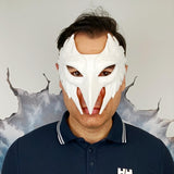 Product detail view of Bird Mask | Feathered Raven Cosplay Mask | Halloween Costume Mask.