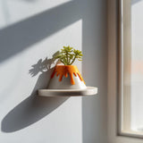 Product gallery view of 3D Printed Volcano Wall Planter Shelf.