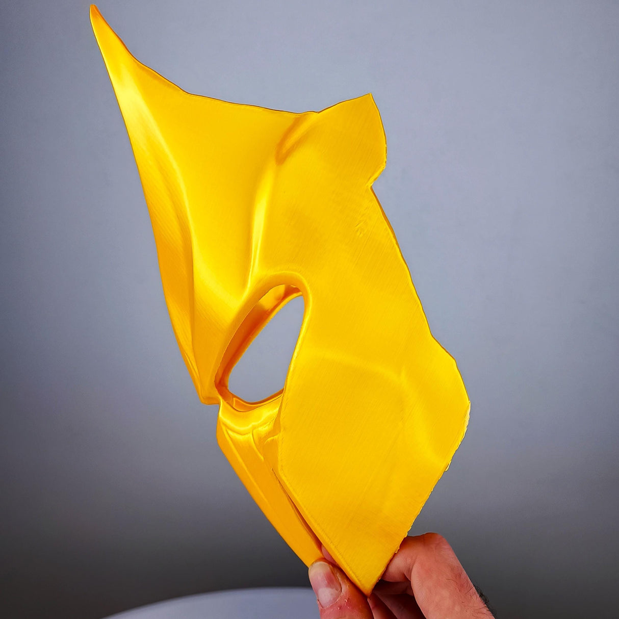 Product detail view of 3D Printed Samurai Demon Warrior Mask.