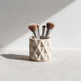 Additional product view of 3D Printed Geometric Brush and Pen Holder.