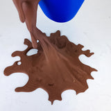 Product detail view of 3D Printed Floating Spilled Coffee Sculpture.