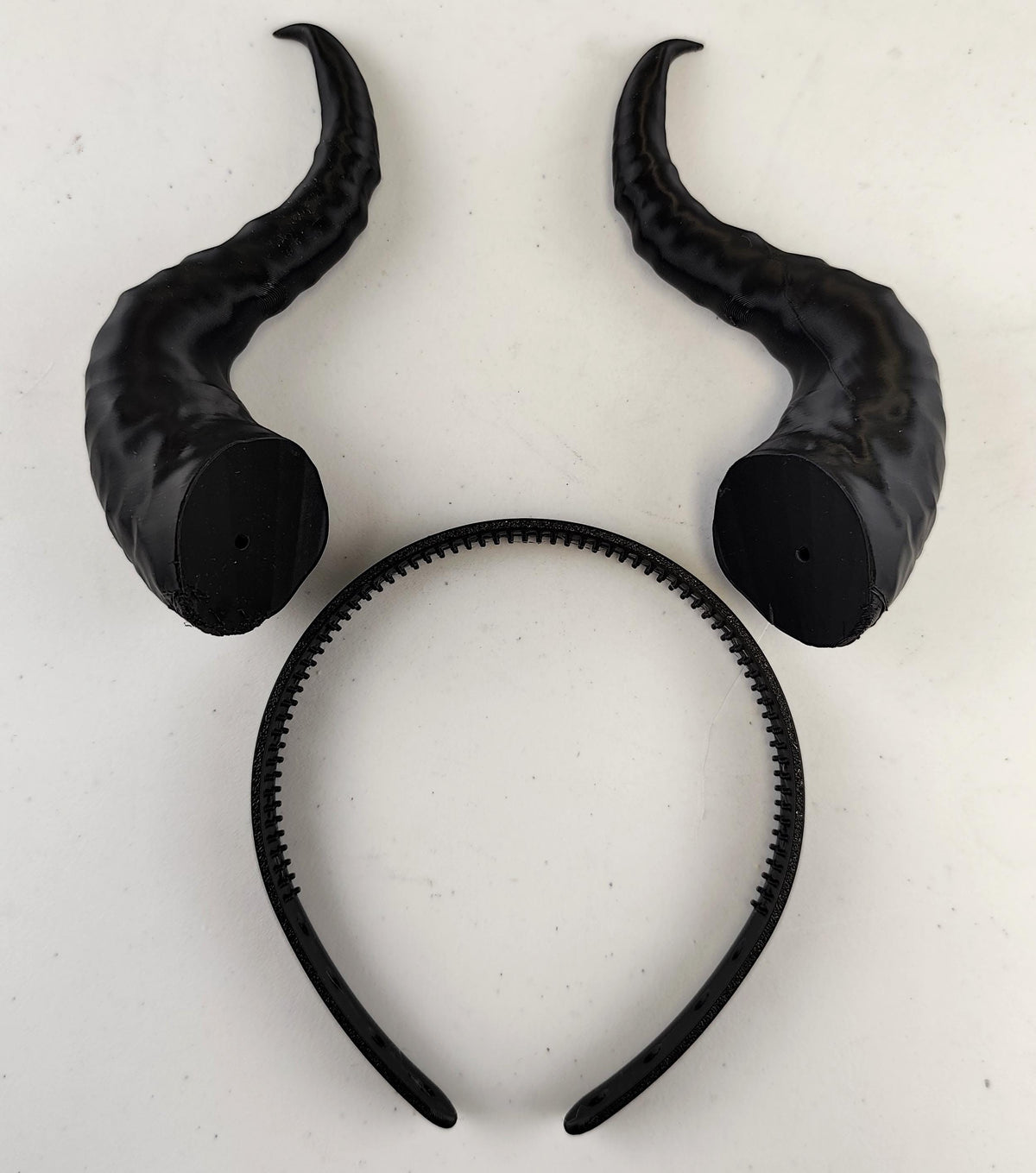 Alternate product view of 3D Printed Gothic Demon Horns Costume Set.