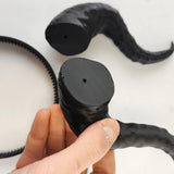 Product gallery view of 3D Printed Gothic Demon Horns Costume Set.