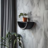 Product gallery view of 3D Printed Half-Circle Wall Shelf.