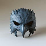 Product presentation view of 3D Printed Gothic Raven Beak Mask.