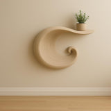 Alternate product presentation of 3D Printed Wave Wall Shelf.