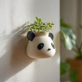 Product gallery view of 3D Printed Panda Wall Planter.